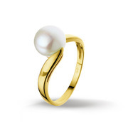 Huiscollectie 4014268 Golden pearl ring