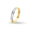 Huiscollectie 4206948 Bicolor gouden ring met diamant 0.25 crt 1