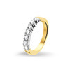 Huiscollectie 4206936 Bicolor gouden ring met diamant 0.21 crt 1