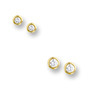 Huiscollectie 4016195 Gouden oorstekers met diamant 0.10 crt 1