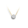 Huiscollectie 4206331 Bicolor gouden collier met diamant 0.07 crt 1