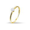 Huiscollectie 4016045 Gouden ring met diamant 0.035 crt 1