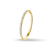 Huiscollectie 4016077 Gold ring with diamonds 0.09 crt