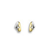 Huiscollectie 4206360 Bicolor gouden oorstekers met diamant 0.03 crt 1