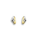 Huiscollectie 4206360 Bicolor gold studs with diamond 0.03 crt