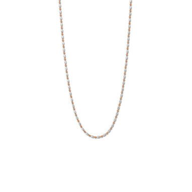 Mi Moneda NEC-03-OBL-80 Necklace silver rosegold plated Oblongo collier