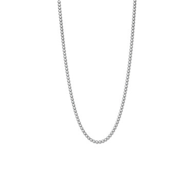 Mi Moneda NEC-38-GRA-80 Necklace silver black plated Gracia collier