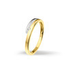 Huiscollectie 4206366 Bicolor gouden ring met diamant 0.018 crt 1