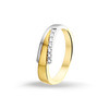 Huiscollectie 4205956 Bicolor gouden ring met 0.05 crt 1
