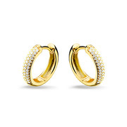 Huiscollectie 4016301 Gold earrings with 0.25 crt