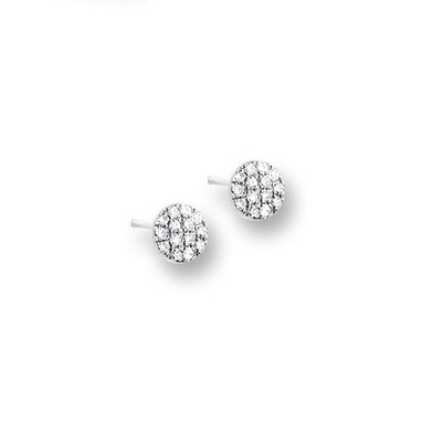 Huiscollectie 4103019 Witgouden oorstekers met diamant 0.14 crt 
