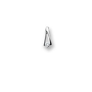Huiscollectie 4100209 White gold pendant with diamond 0.05 crt