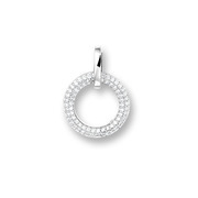 Huiscollectie 4103299 Whitegold pendant with 0.25 crt
