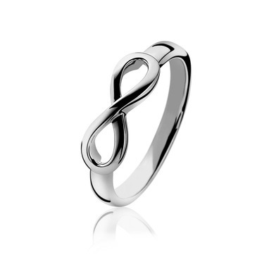 Zinzi ZIR1065 zilveren ring met infinity teken