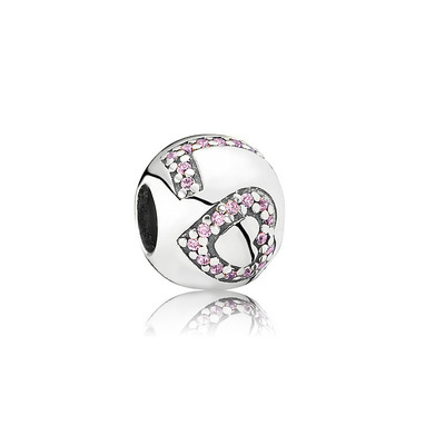 Pandora 791196PCZ Pink surrounded by love charm
