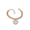 Guess UBB11429 Spin heart charm armband rosegold 1