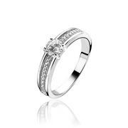 Zinzi ZIR1082 Silver ring with CZ stone
