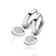 Zinzi ZICH1059 silver earcharms with CZ stones