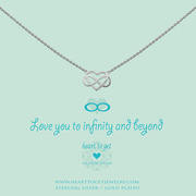 Heart to get N184IHE13S love you to infinity and beyond necklace silver