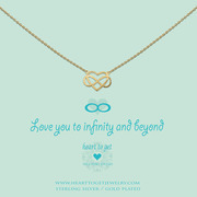 Heart to get N184IHE13G love you to infinity and beyond necklace gold