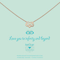 Heart to get N184IHE13R love you to infinity and beyond necklace rose