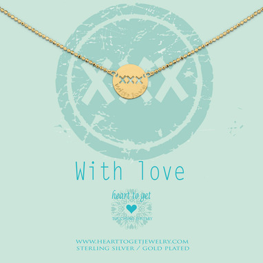Heart to get N51CWL12G with love ketting goud