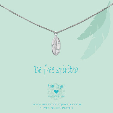 Heart to get N216BFE14S be free spirited ketting big zilver