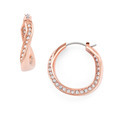 Fossil JF01299791 Classic Twist pink gold plated earrings