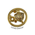 Quoins QMOK-06-G-GL Swarovski Elements Lonely Dancer disk medium