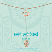 Heart to get N242EYH15-R Feel Protected necklace rosegold plated