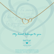 Heart to get N244ENH15G my heart belongs to you necklace goldplated