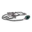 Trollbeads TAGFA Sterling silver necklace with Malachite