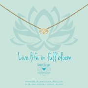 Heart to get N258LOT15G live life in full bloom necklace lotus goldplated