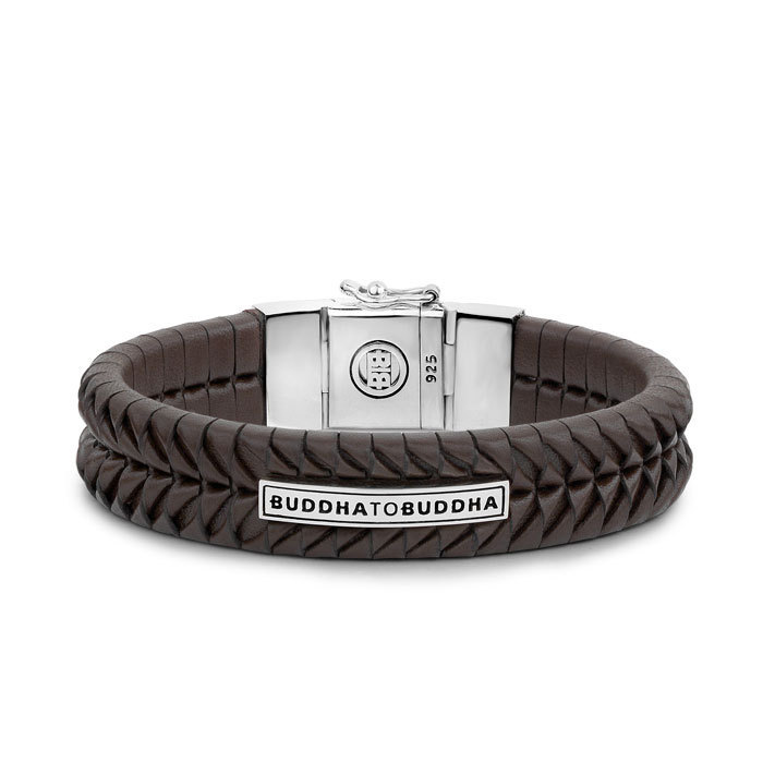 Buddha to Buddha 161BR Komang Leather Bracelet Brown