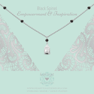 heart-to-get-n322gbb16s-necklace-gemstone-with-charm-buddha-black-spinel-empowerment-inspiration-silver