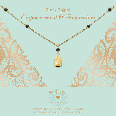 heart-to-get-n322gbb16g-necklace-gemstone-with-charm-buddha-black-spinel-empowerment-inspiration-goldplated