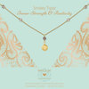 heart-to-get-n324gls16g-necklace-gemstone-with-charm-lotus-smokey-topaz-inner-strength-positivity-goldplated 1