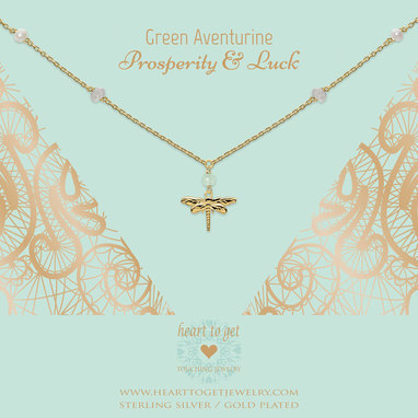 heart-to-get-n329gmdg16g-necklace-gemstone-multicolour-with-charm-dragonfly-green-aventurine-prosperity-luck-goldplated