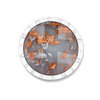 Mi Moneda LUN-12-L Luna Grey Stainless Steel Disc With Silver And Rosegold Toned Flakes 1
