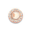 Mi Moneda LUN-24-XS Luna Ivory Stainless Steel Rosegold Plated Disc With Flakes And Swarovski Crystals 1