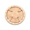 Mi Moneda SW-BELI-42-L Belize Champagne Stainless Steel Rosegold Plated Disc With Special Cut And Swarovski Crystals 1
