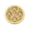 Mi Moneda SW-CLEO-02-L Cleo Stainless Steel Gold Plated Disc With Champagne Colored Swarovski Crystals 1
