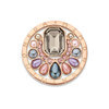 Mi Moneda SW-PAJ-03-L Pájaro Stainless Steel Rosegold Plated Disc With Pearls And Swarovski Crystal 1