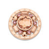 Mi Moneda SW-RICA-03-M Rica Stainless Steel Rosegold Plated Open Disc With Swarovski Crystals And Xs Moneda 1