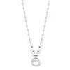 Mi Moneda NEC-01-SEL-90 Selma Necklace With Crystal Beads, Stainless Steel Clipring, Wearable 2 Lenghts 1