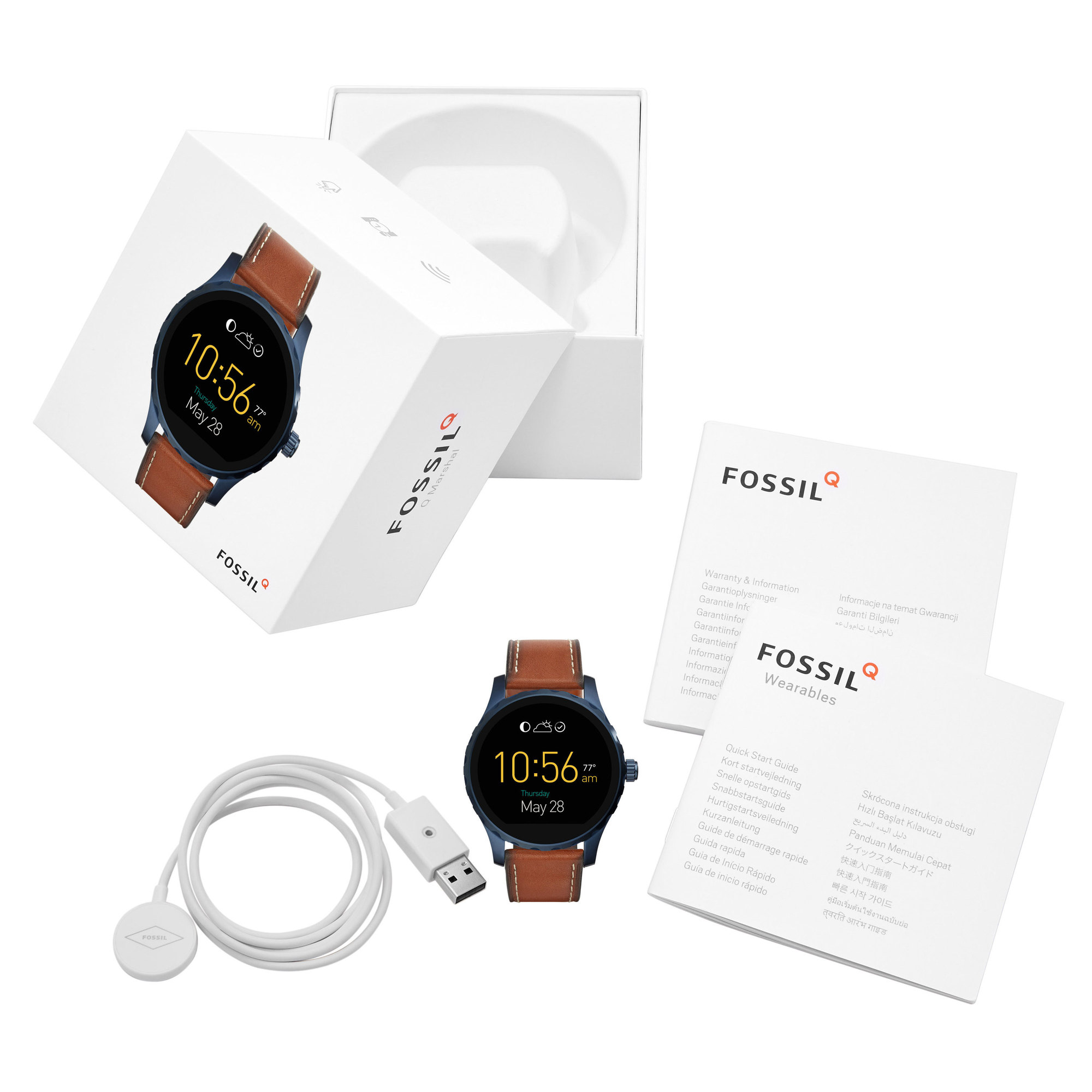 Fossil FTW2106 Q Marshal Smartwatch horloge
