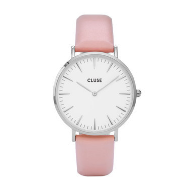 CLUSE CL18214 LA Bohème Silver White Pink horloge