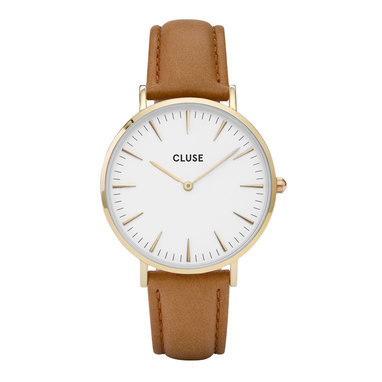 CLUSE CL18409 La Bohème Gold White Caramel horloge