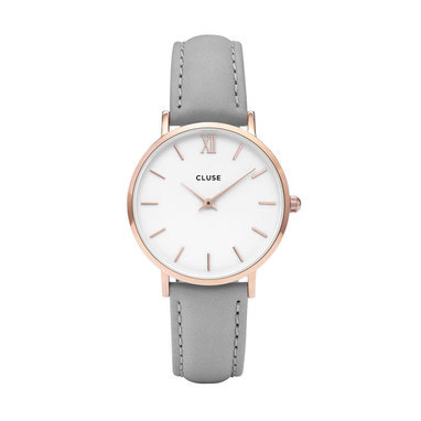 CLUSE CW0101203010 Minuit Rose Gold White Grey horloge