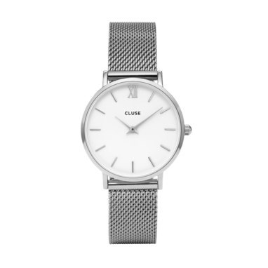 CLUSE CW0101203002 Minuit Mesh Silver White horloge